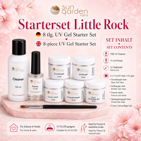 UV Gel Starterset - LITTLE ROCK - Nail Set
